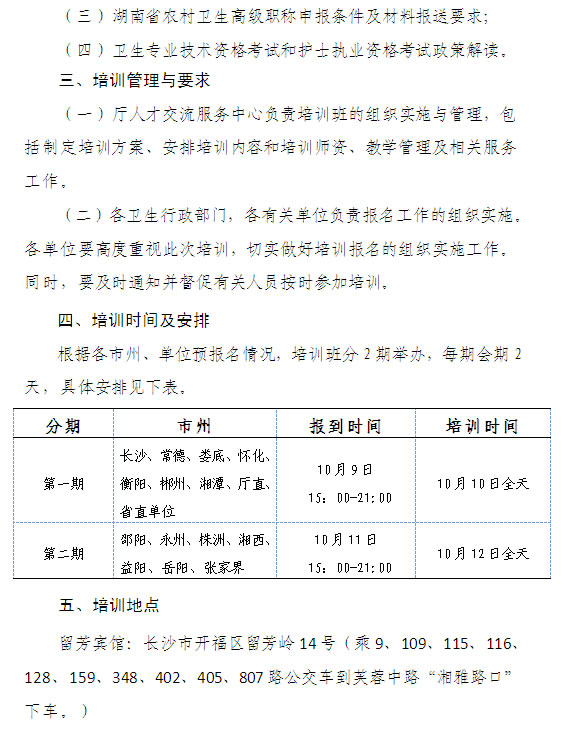 湖南省衛(wèi)生系統(tǒng)高級(jí)職稱申報(bào)材料規(guī)范化培訓(xùn)班的通知