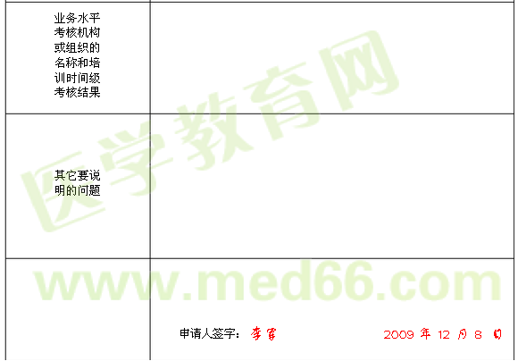 醫(yī)師注冊(cè)申請(qǐng)模板