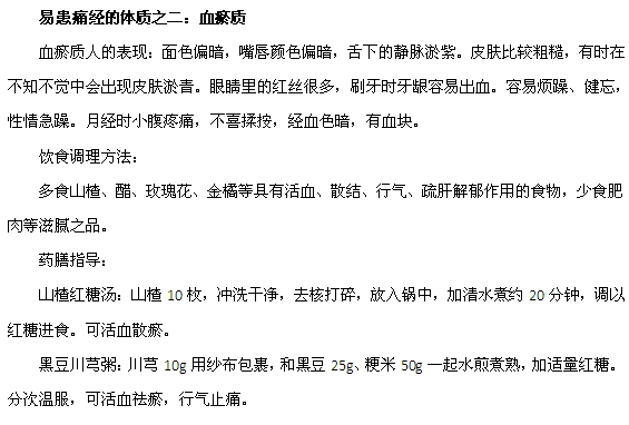 容易患痛經(jīng)的體質(zhì)有哪些？