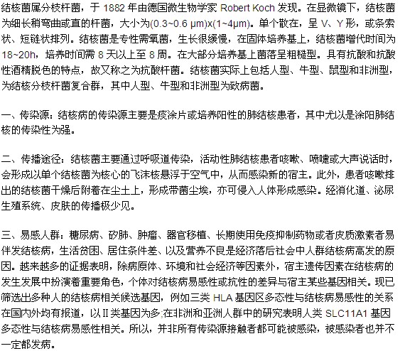 肺結(jié)核的傳染源以及傳播途徑是什么？