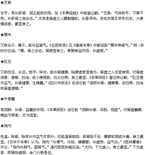 哪些食物有助于補腎養(yǎng)腎？