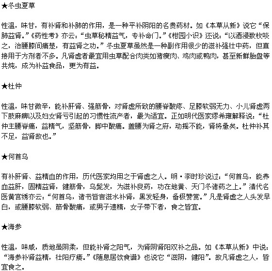 哪些食物有助于補腎養(yǎng)腎？