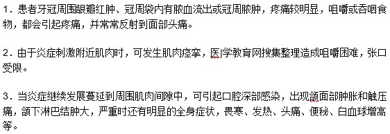 患有智齒冠周炎有哪些明顯癥狀？