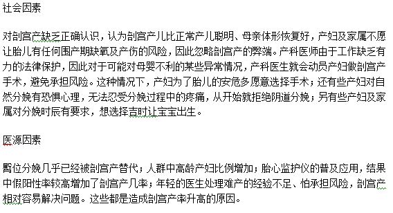 剖腹產(chǎn)率越來越高的原因是什么？