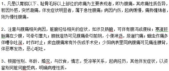 腹痛的診斷依據(jù)是什么？如何診斷