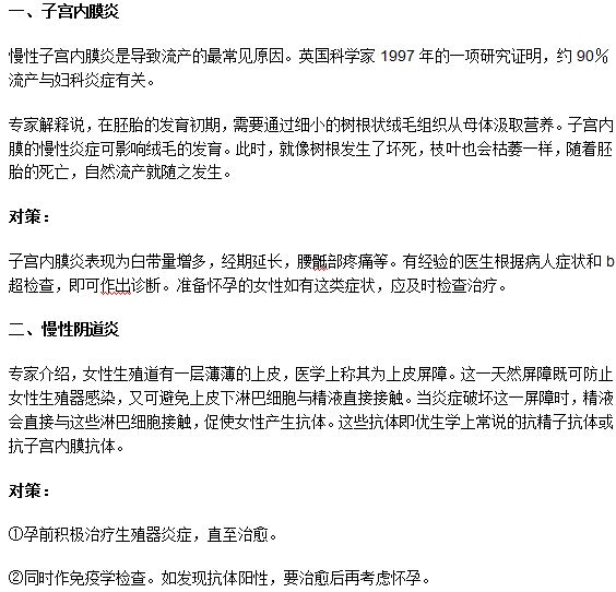 導(dǎo)致習(xí)慣性流產(chǎn)的四大原因及治療方法