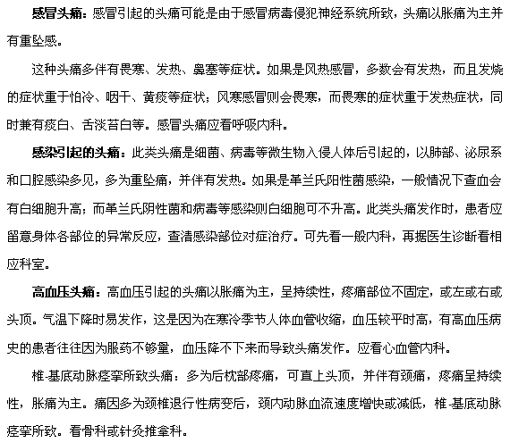 哪些疾病會(huì)引發(fā)頭痛呢？