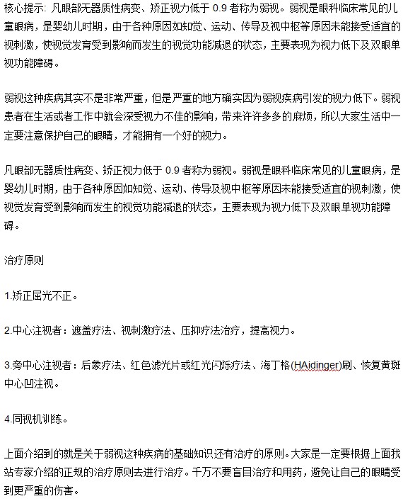 那什么拯救你弱視