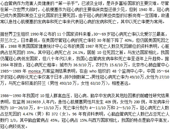冠心病是否好發(fā)？死亡率是什么情況？