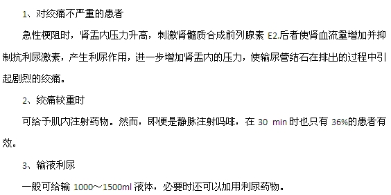 腎結石引起的急性腎絞痛如何治療？