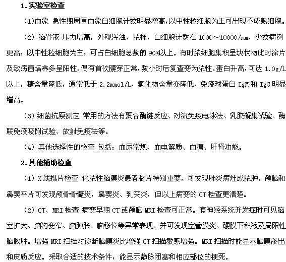 確診腦膜炎需要做哪些檢查？