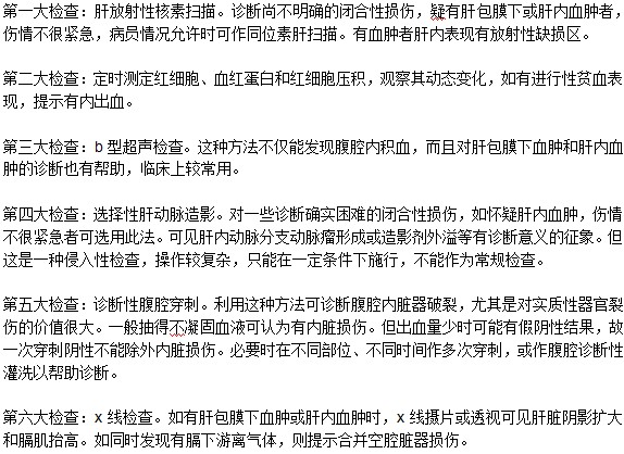 用于檢查肝臟是否損傷的6種檢查！