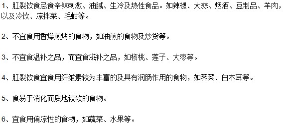 肛裂患者飲食有何禁忌