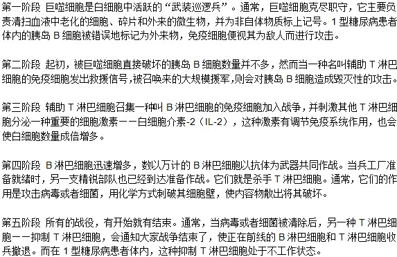 糖尿病免疫分哪幾個(gè)階段