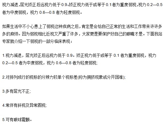 弱視患者有哪些特殊的表現(xiàn)