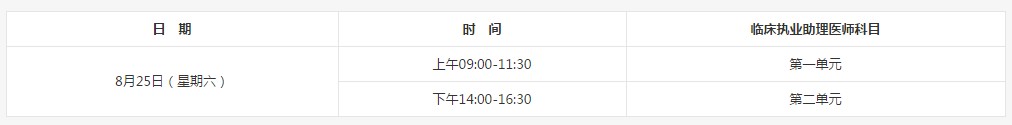 2018年臨床助理醫(yī)師什么時候考試？
