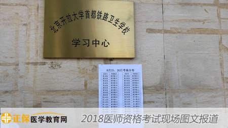 2018年醫(yī)師資格考試現(xiàn)場--首都鐵路衛(wèi)生學?？键c