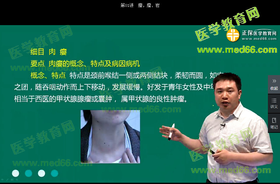 【閆敬之】執(zhí)業(yè)中醫(yī)師中醫(yī)外科學(xué)考點精講班——癭，瘤、巖