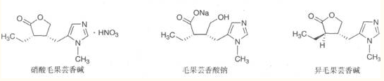 生物堿類膽堿受體激動劑