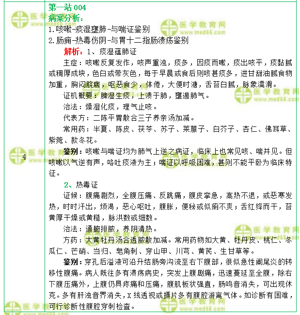 中醫(yī)執(zhí)業(yè)醫(yī)師實踐技能第一站分享