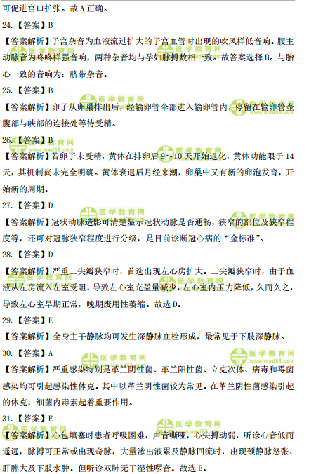 2019年臨床執(zhí)業(yè)醫(yī)師高頻試題 第四單元 150題！