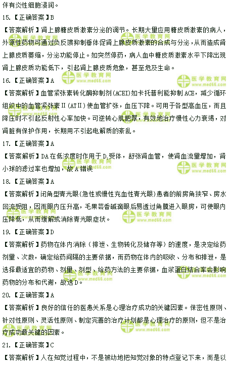 2019年臨床助理醫(yī)師高頻試題 第一單元 150題！答案解析！