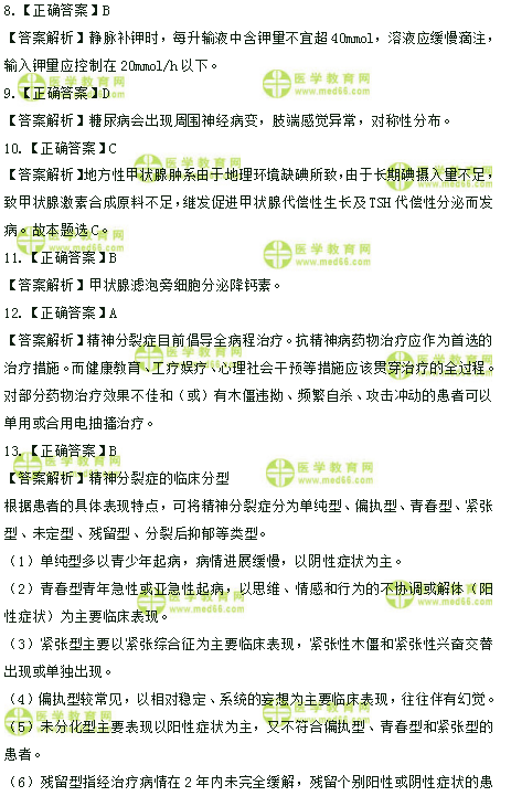 2019年臨床助理醫(yī)師高頻試題 第二單元 150題！答案解析！