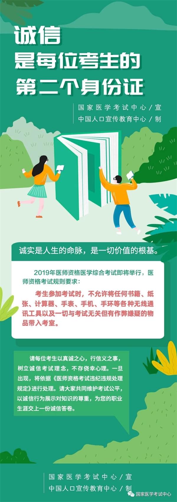 考試須知！誠信是每位考生的第二個身份證（國家醫(yī)學(xué)考試網(wǎng)）
