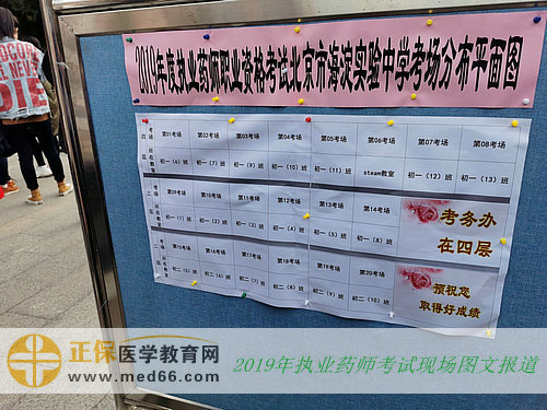 2019年執(zhí)業(yè)藥師考試現(xiàn)場報(bào)道——指示牌（圖文）