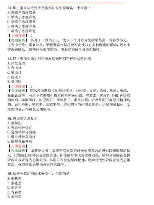 臨床執(zhí)業(yè)醫(yī)師資格模擬試題