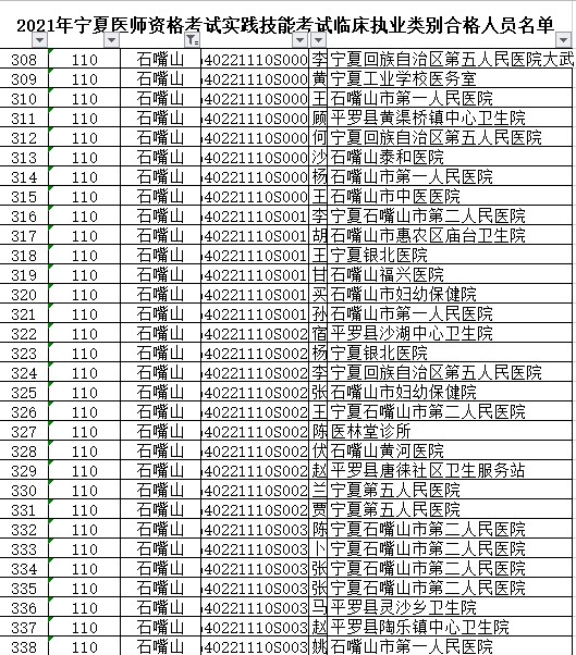 石嘴山臨床執(zhí)業(yè)