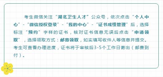 湖北考區(qū)2020年醫(yī)師資格證書領取流程2 湖北考區(qū)2020年醫(yī)師資格證書領取流程2