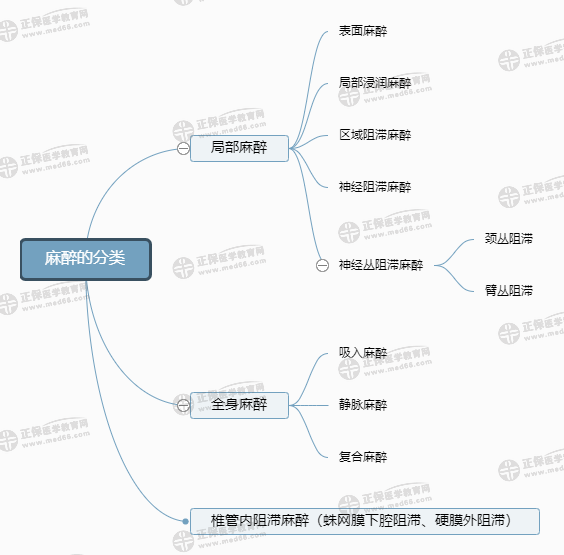 麻醉的分類 麻醉的分類