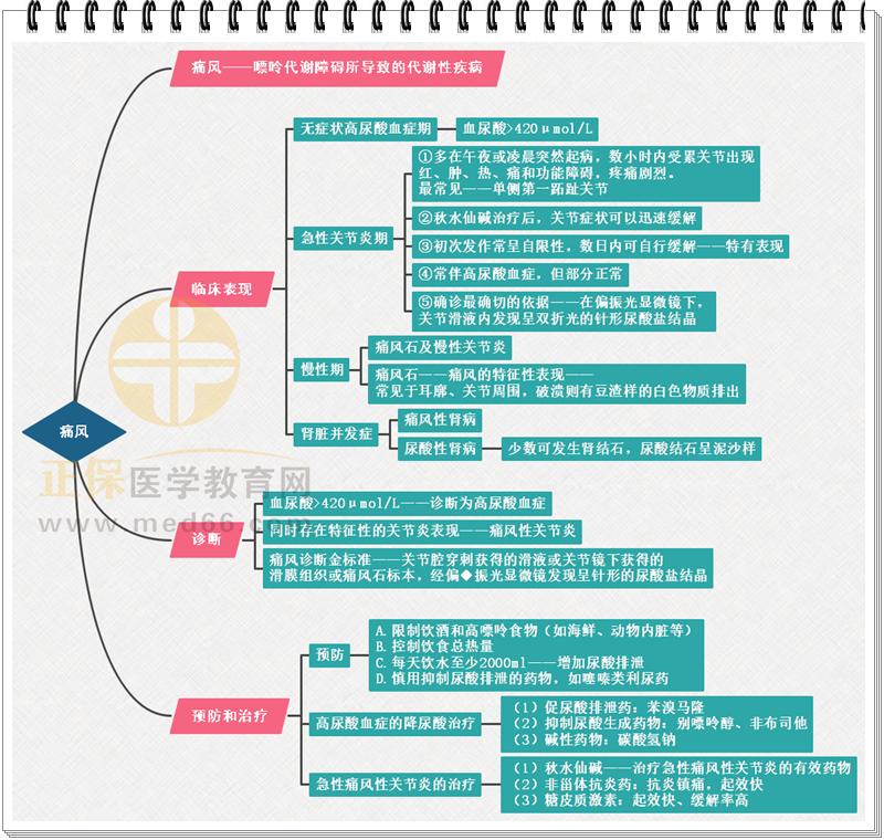 4.痛風思維導圖 4.痛風思維導圖
