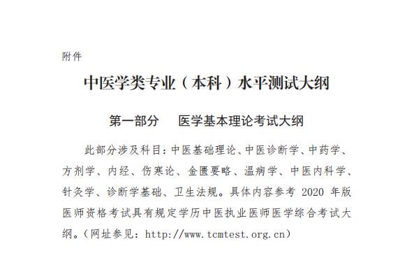 中醫(yī)學(xué)類專業(yè)(本科)水平測(cè)試大綱1 中醫(yī)學(xué)類專業(yè)(本科)水平測(cè)試大綱1