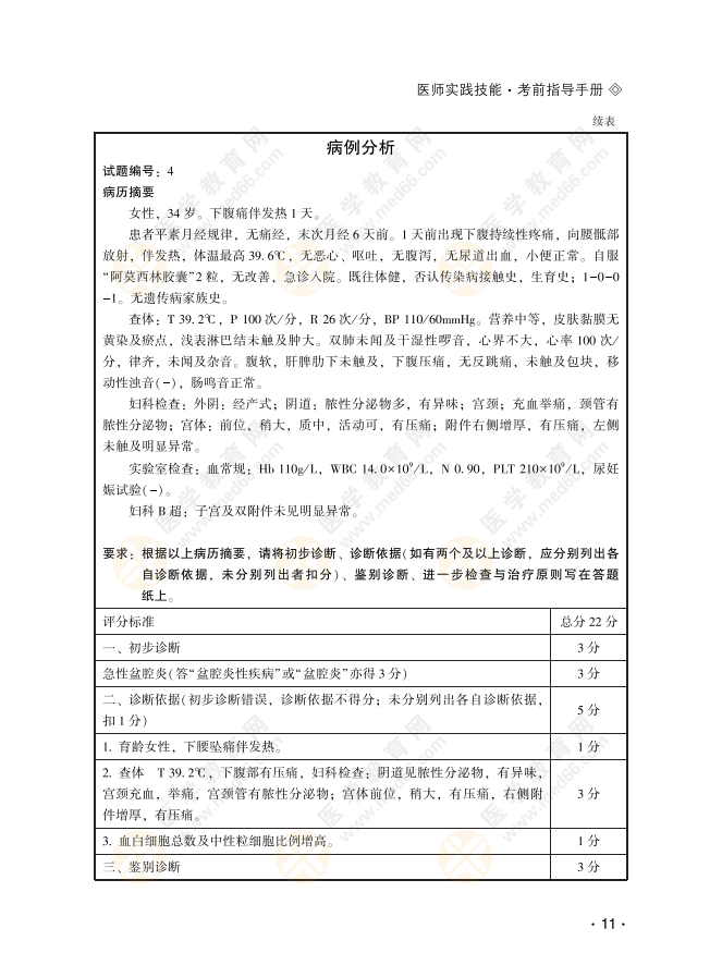 臨床病例分析4 臨床病例分析4
