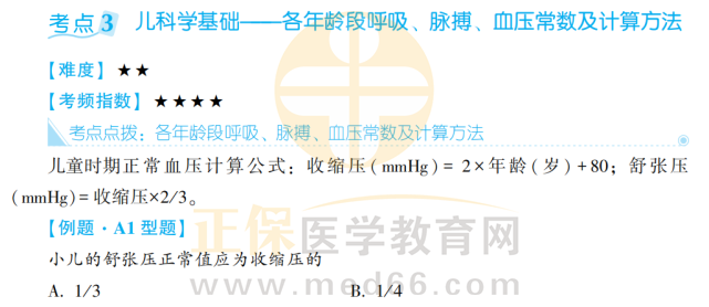 兒科-考點3-1 兒科-考點3-1