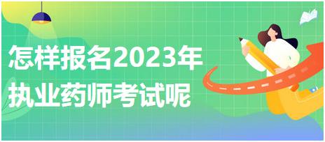 怎樣報名2023年執(zhí)業(yè)藥師考試呢？