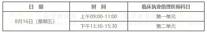 2024臨床助理醫(yī)師考試時間