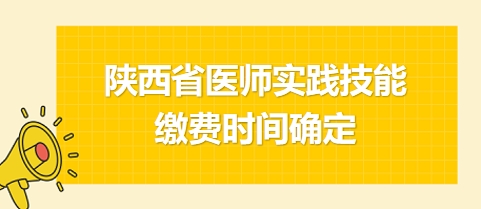 陜西省2024年醫(yī)師實(shí)踐技能繳費(fèi)時(shí)間 陜西省2024年醫(yī)師實(shí)踐技能繳費(fèi)時(shí)間